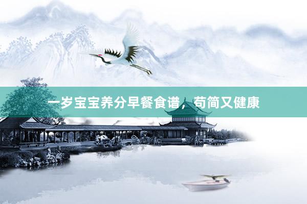 一岁宝宝养分早餐食谱，苟简又健康