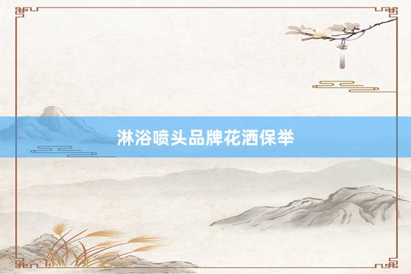 淋浴喷头品牌花洒保举